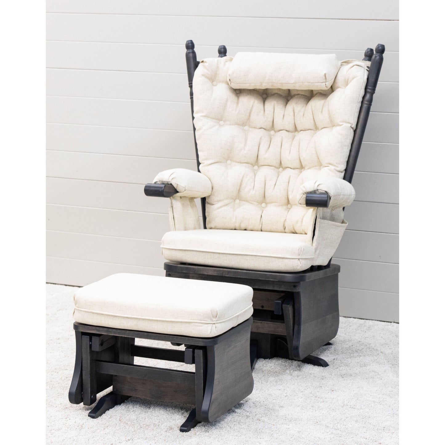 Traditional Swivel Glider Rocker & Ottoman