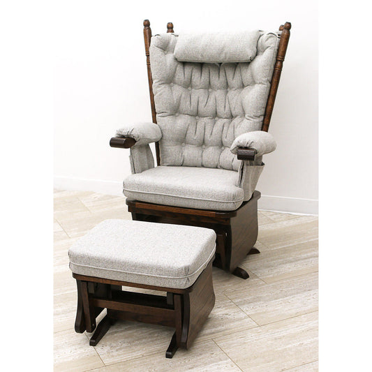 Traditional Swivel Glider Rocker & Ottoman