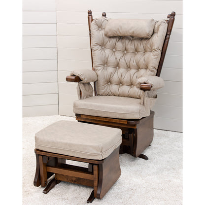 Traditional Swivel Glider Rocker & Ottoman