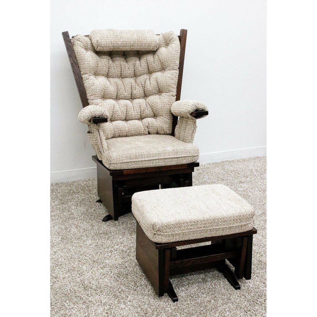 Mission Swivel Glider Rocker & Ottoman