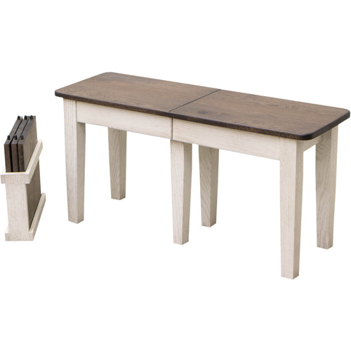 Shaker Expandable Bench, 3' to 6'