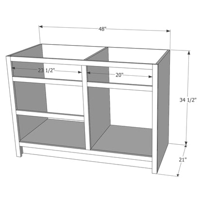 Shaker 48" Single Bowl Vanity