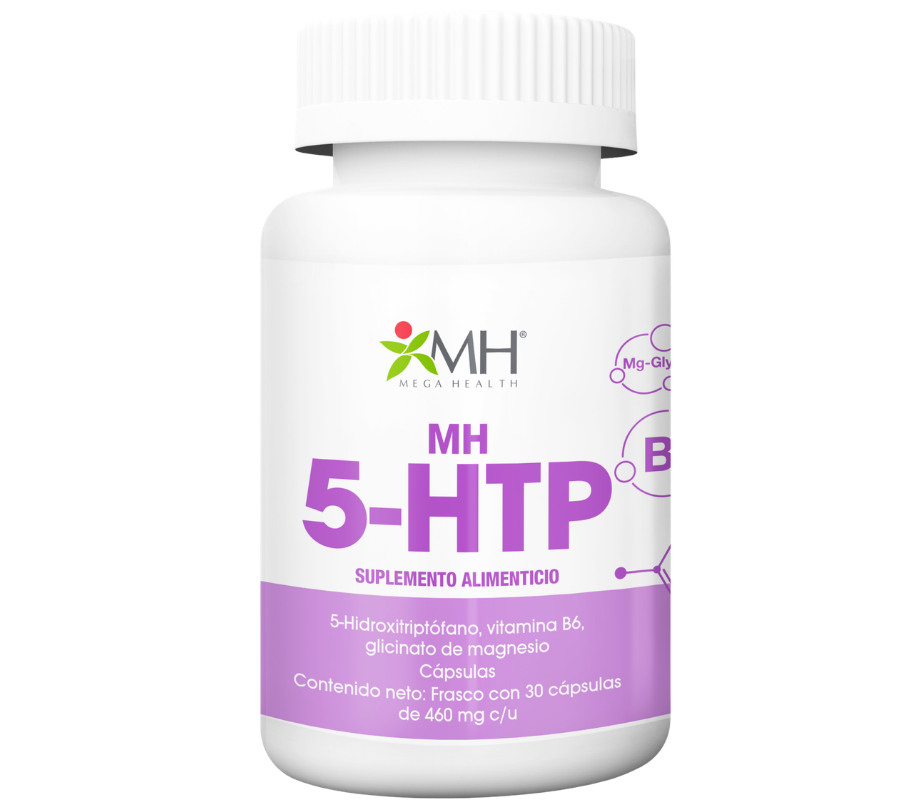 5-HTP | (5-Hidroxitriptófano;  Vitamina B6 (Piridoxina); Glicinato de magnesio