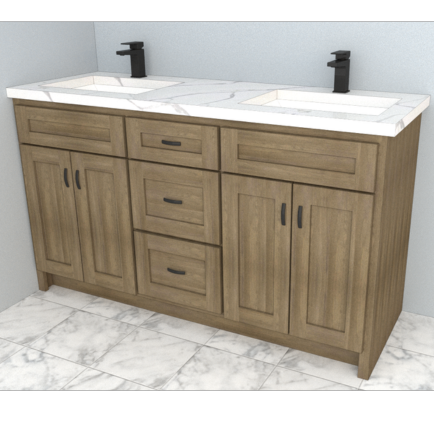 Westbrook 60" Double Bowl Vanity