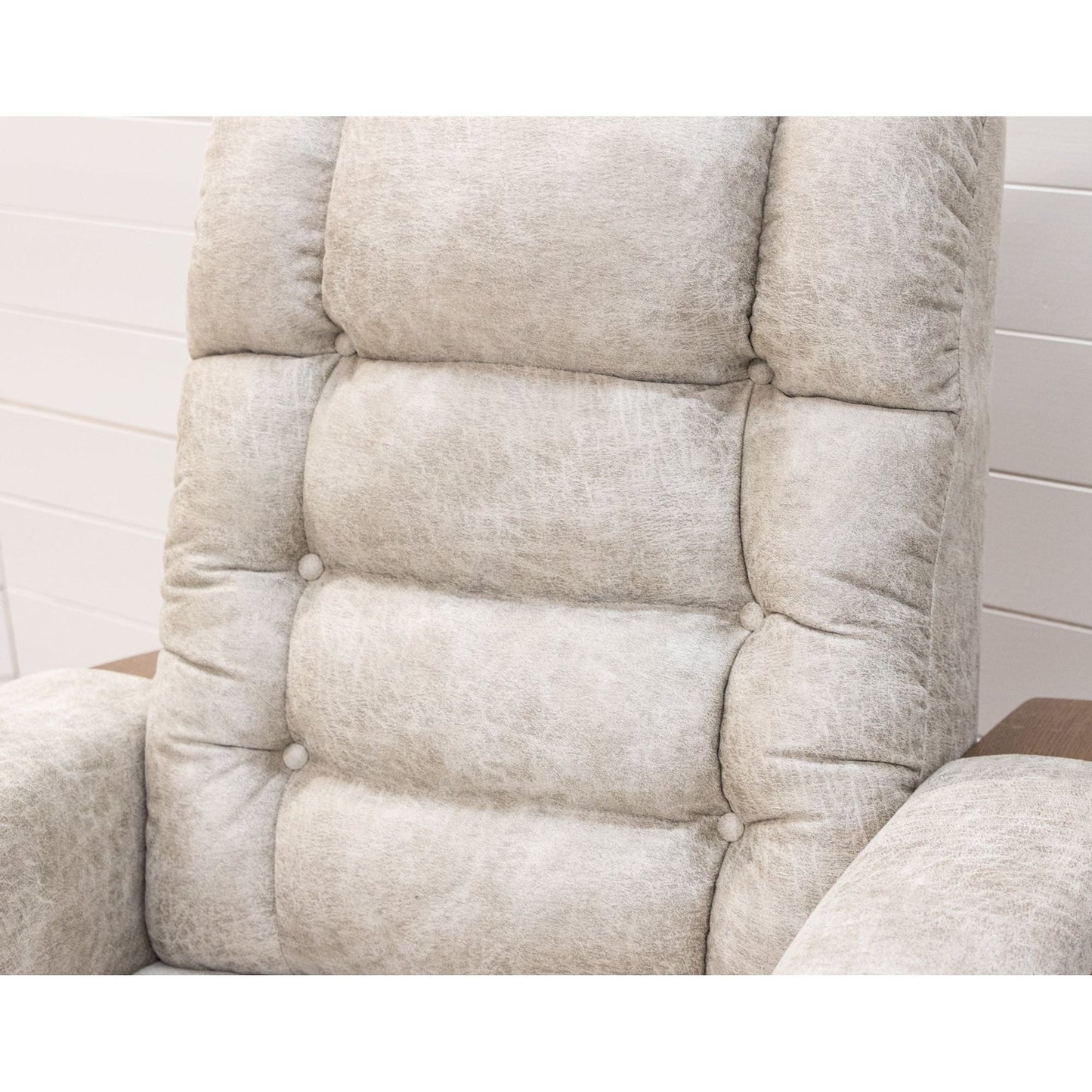 Craftsman Mission Wallhugger Recliner with Wood Arms