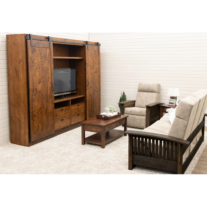 Sliding Barn Door Entertainment Center