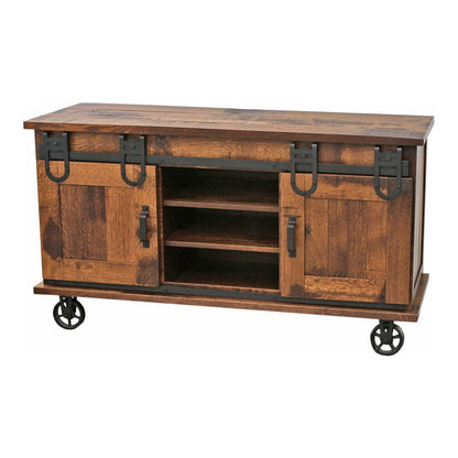 Sliding Barn Door TV Cart