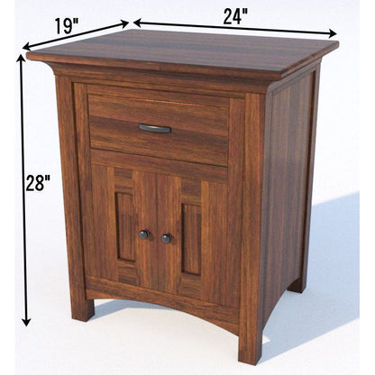 DCF Mission 1-Drawer, 2-Door Nightstand