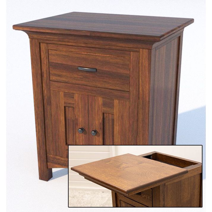 DCF Mission 1-Drawer, 2-Door Nightstand