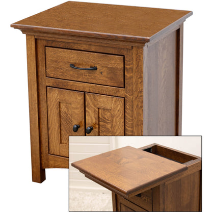 DCF Mission 1-Drawer, 2-Door Nightstand