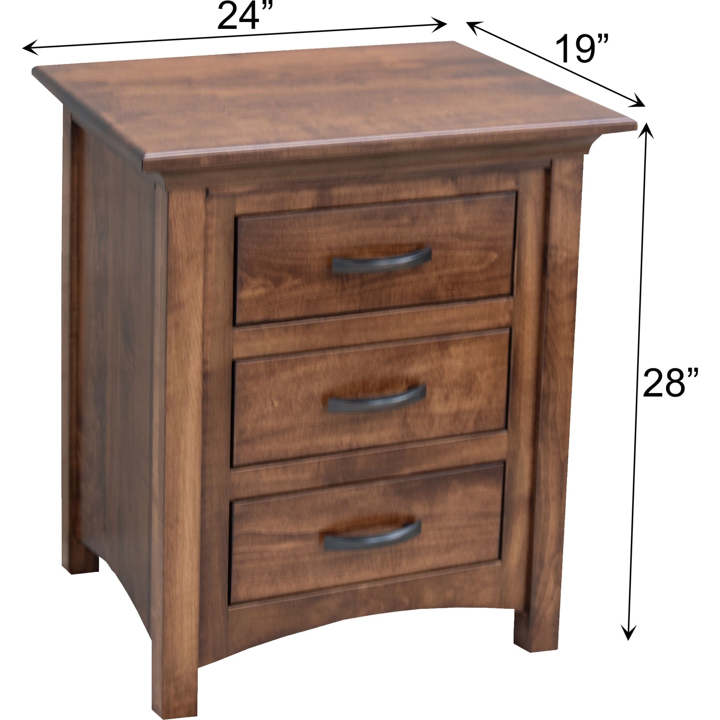 DCF Mission 3-Drawer Nightstand