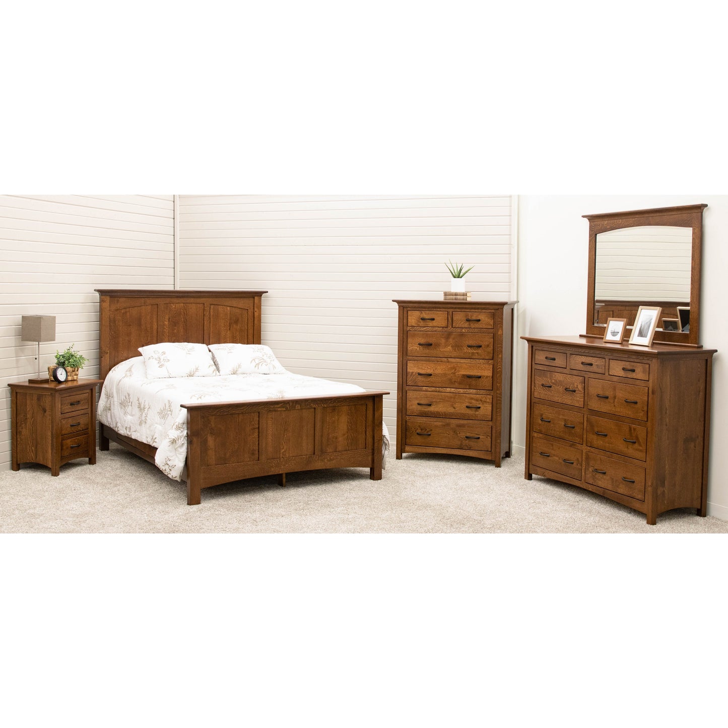 DCF Mission Wood Panel Storage Platform Bed