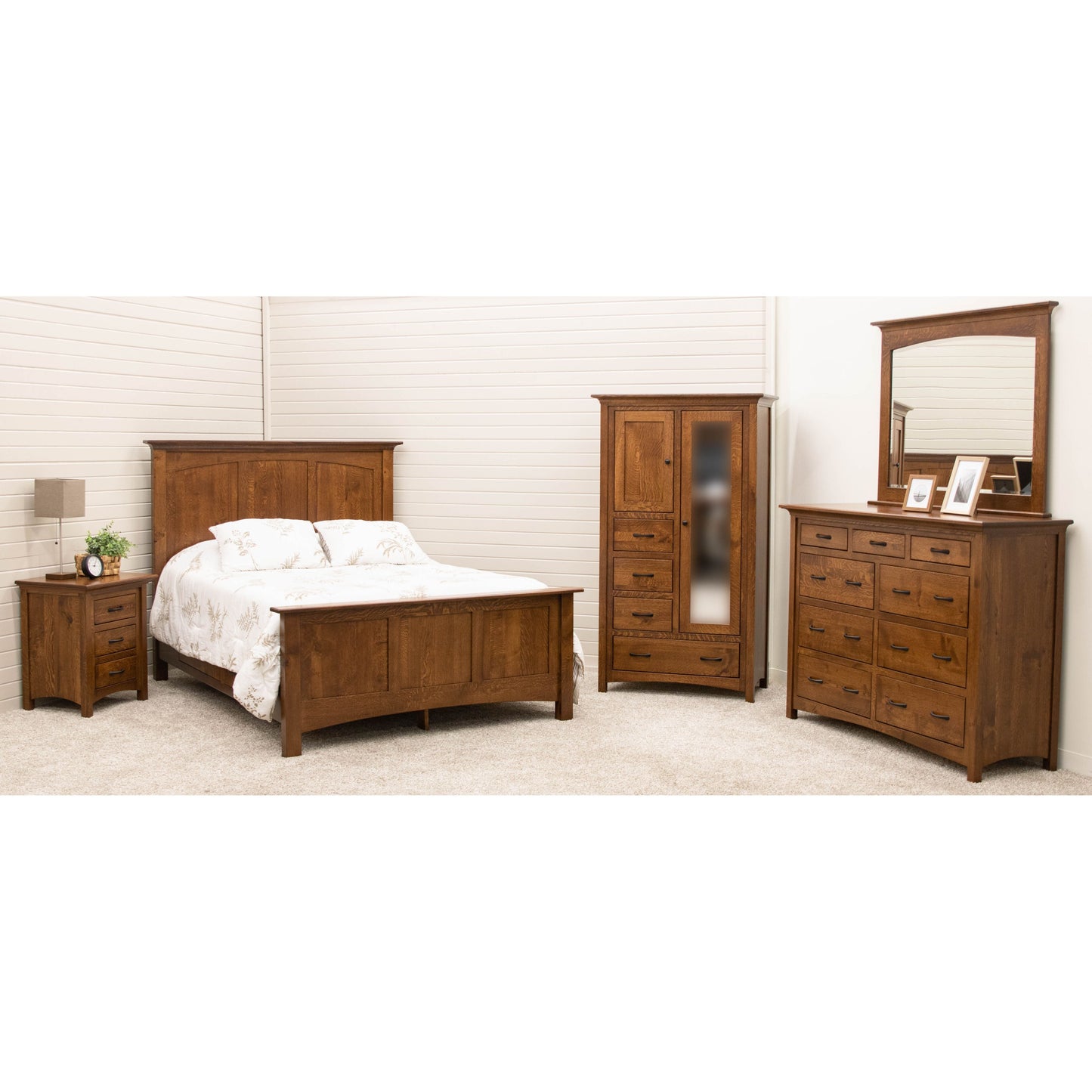 DCF Mission Wood Panel Storage Platform Bed