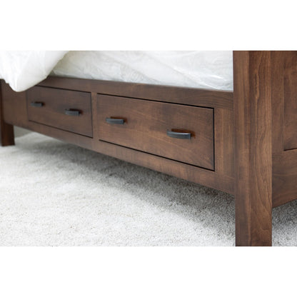 DCF Mission Wood Panel Storage Platform Bed