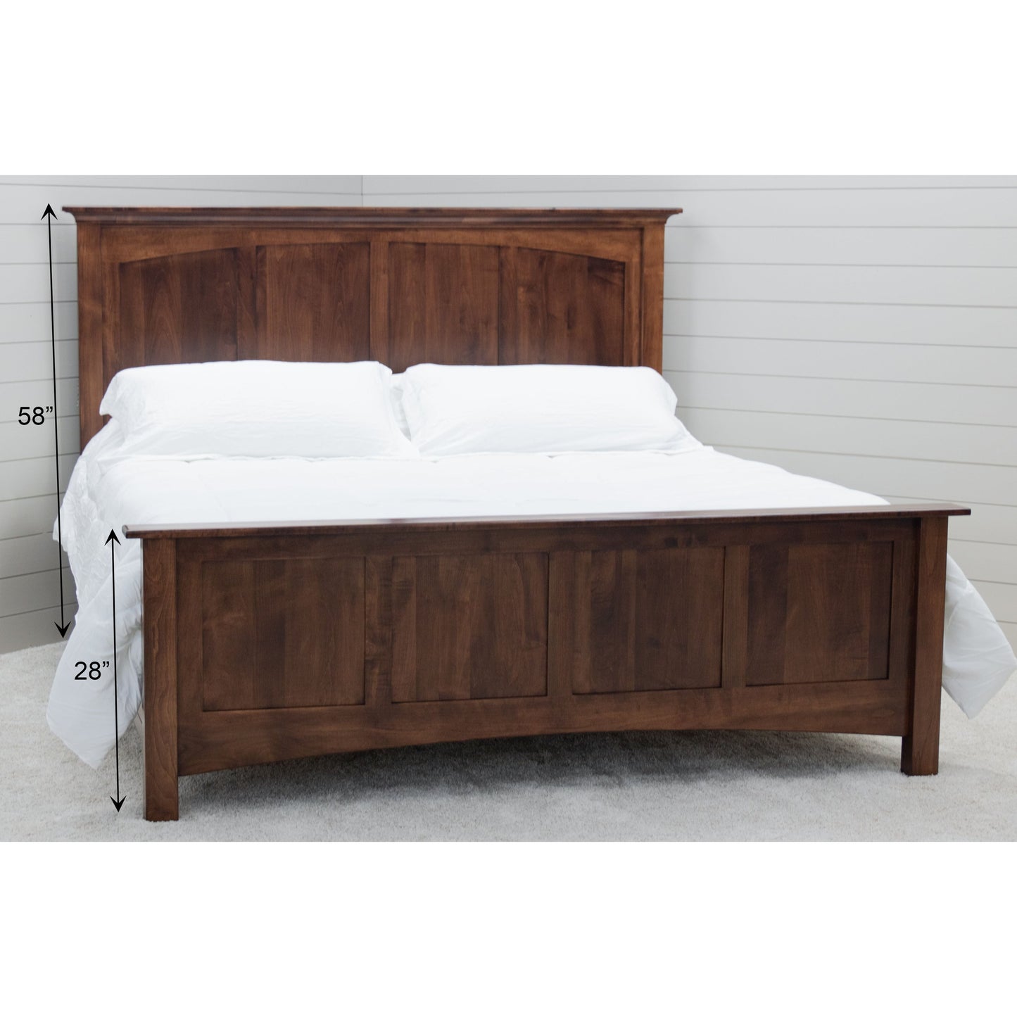 DCF Mission Wood Panel Storage Platform Bed