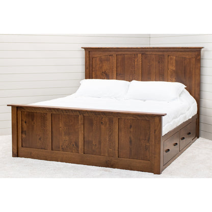 DCF Mission Wood Panel Storage Platform Bed