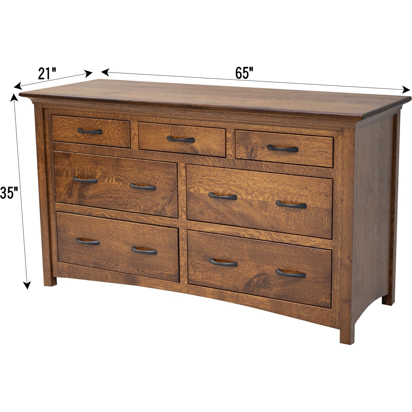 DCF Mission 7-Drawer Low Dresser