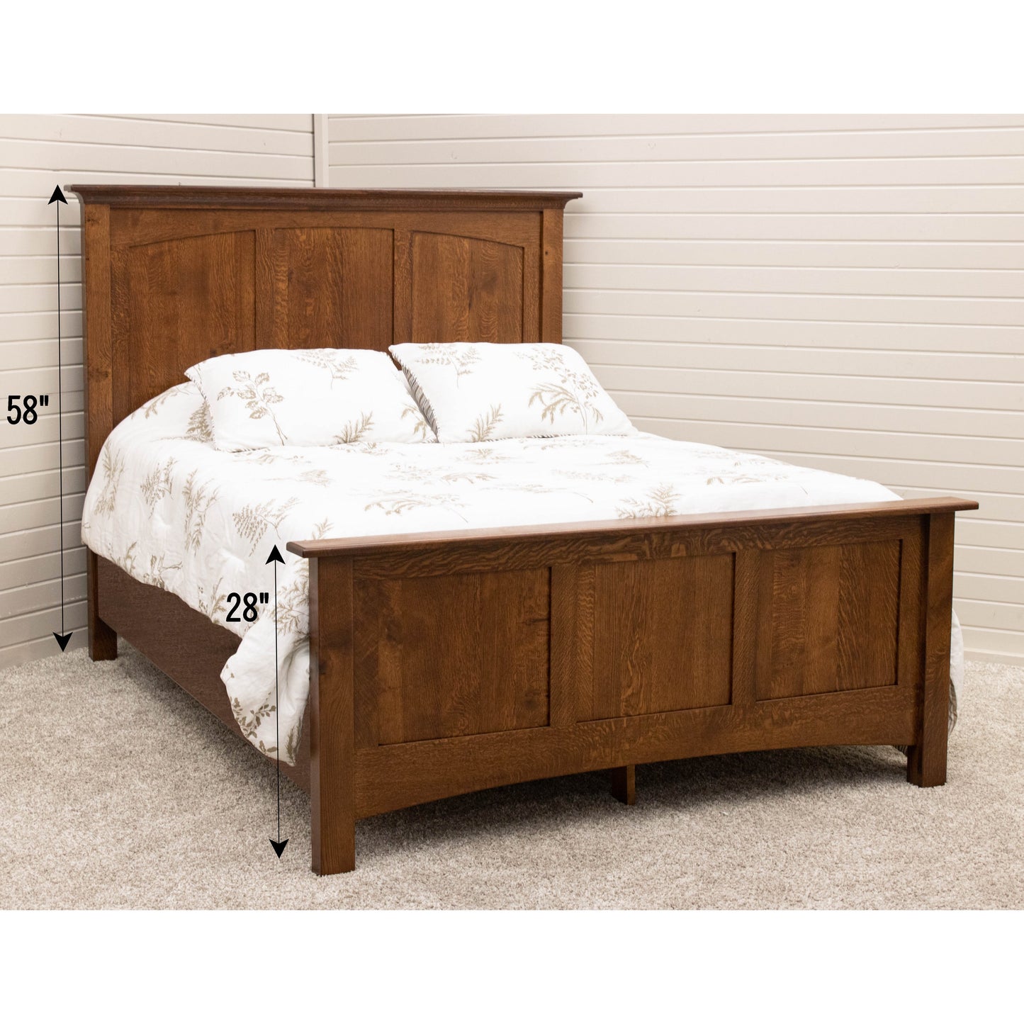 DCF Mission Wood Panel Storage Platform Bed