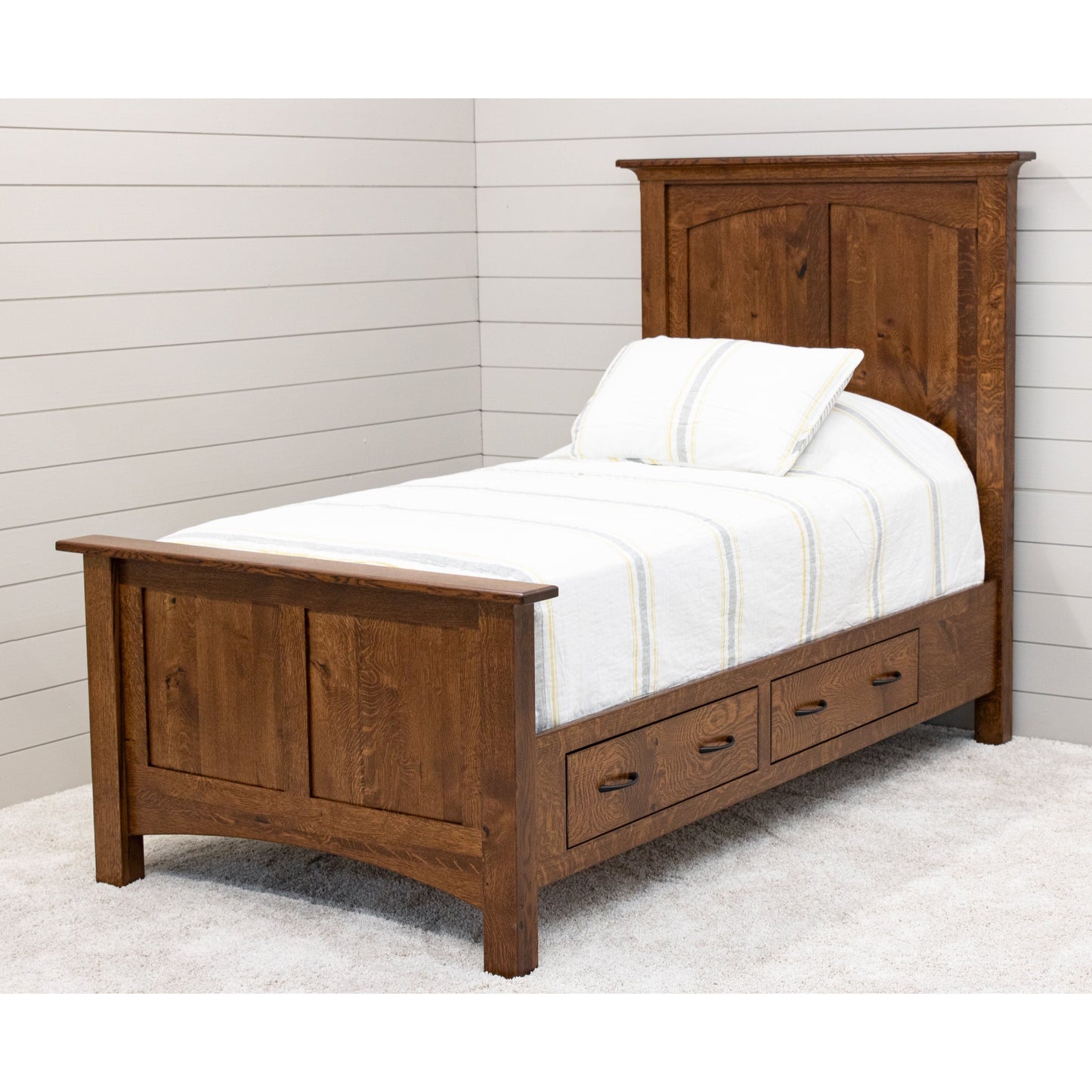 DCF Mission Twin Storage Platform Bed