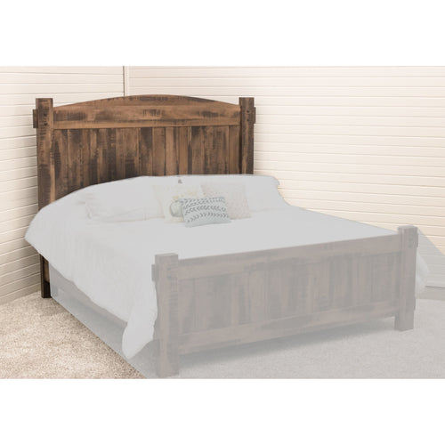 DCF Roughsawn Solid Wood Arched Headboard Only