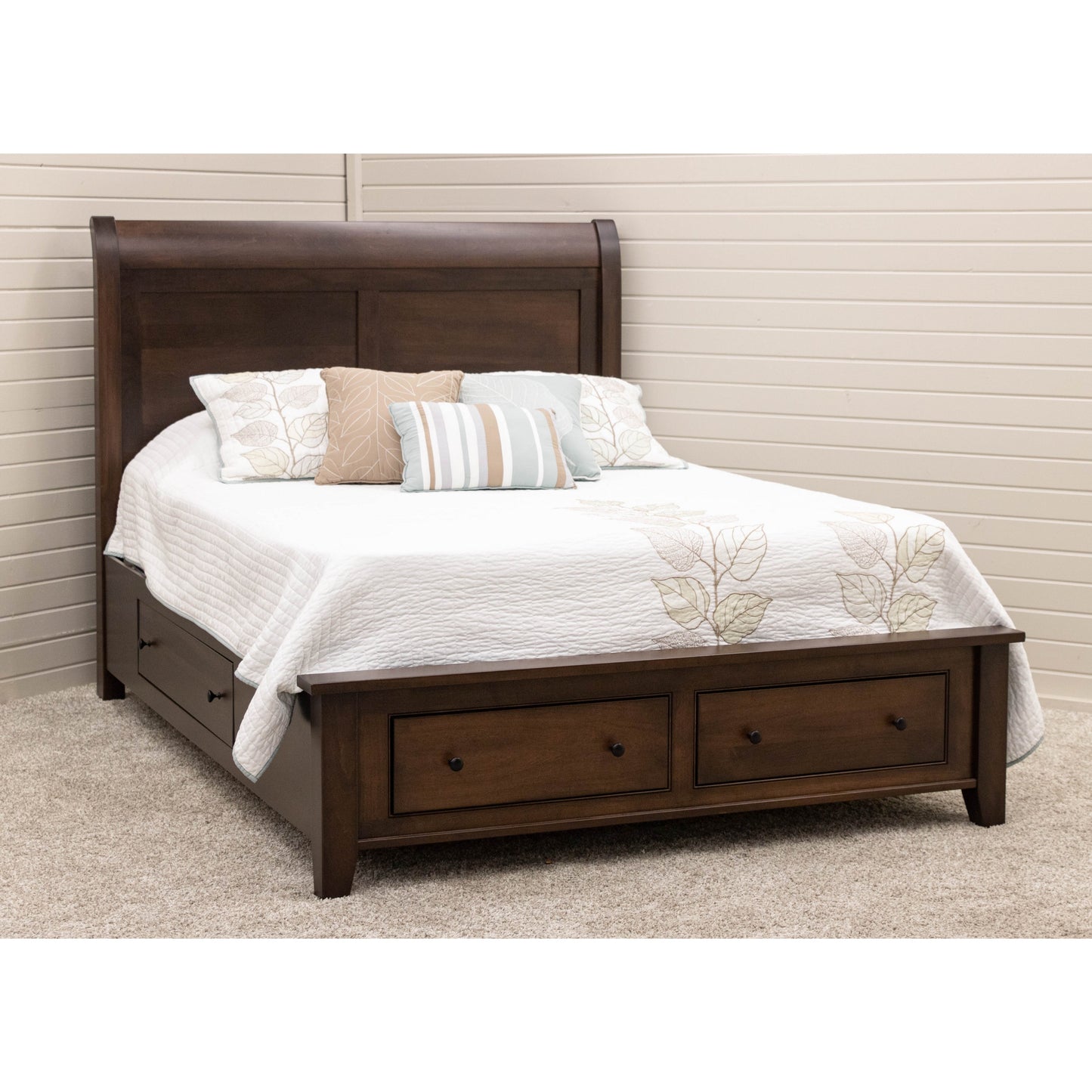 Denali Avondale Sleigh Storage Platform Bed