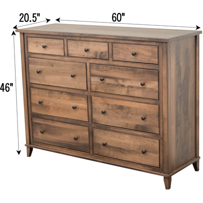 Denali 9-Drawer Tall Dresser