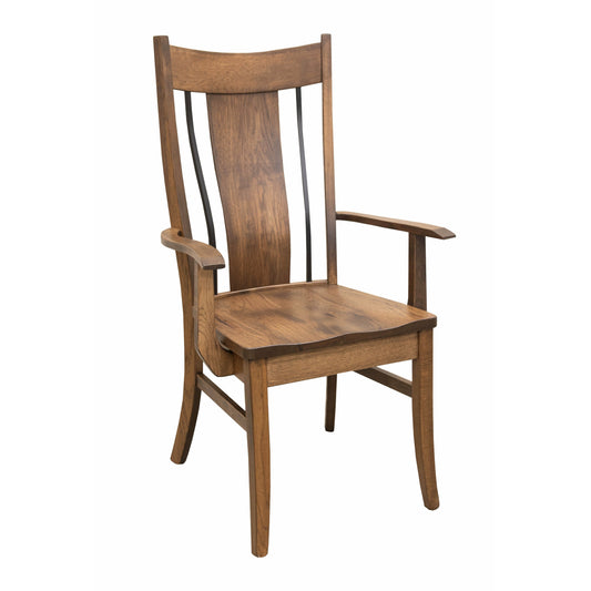 Eagle Arm Dining Chair with Wrought Iron