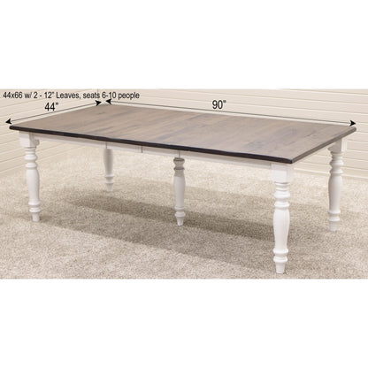 44x66 Settler's Farm Leg Table