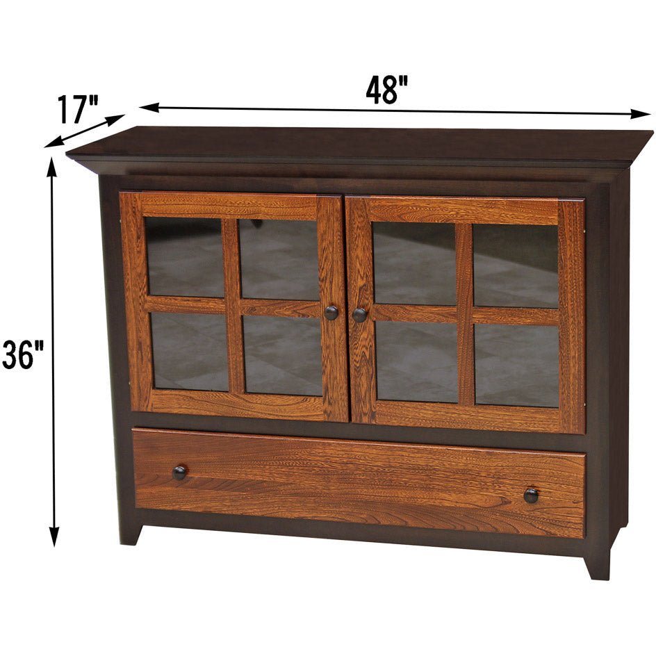 Half Mission Grid Cabinet