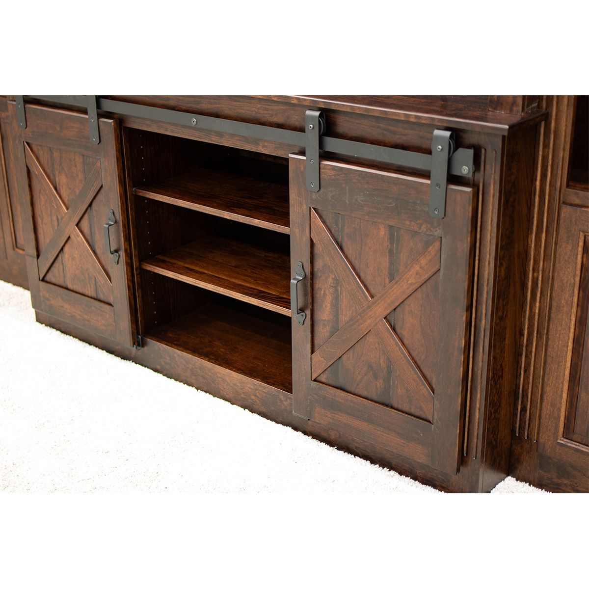 Hampton Barn Door Entertainment Center