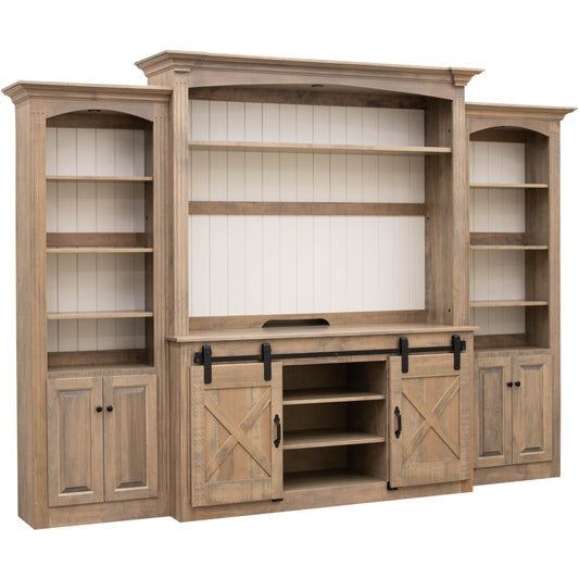 Hampton Barn Door Entertainment Center