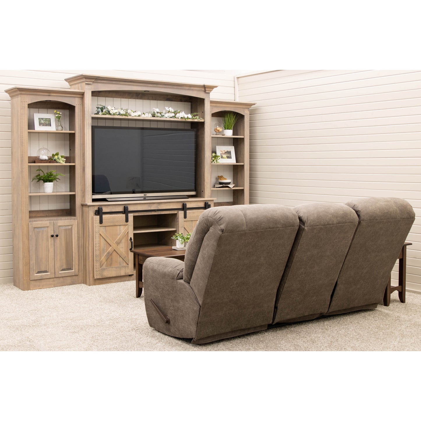 Hampton Barn Door Entertainment Center