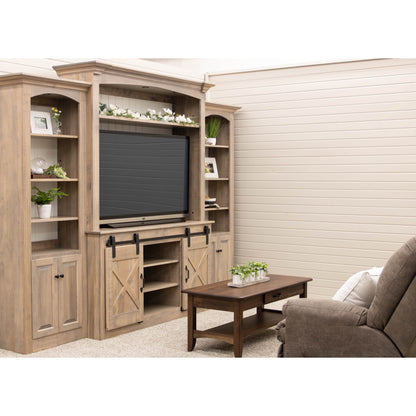 Hampton Barn Door Entertainment Center