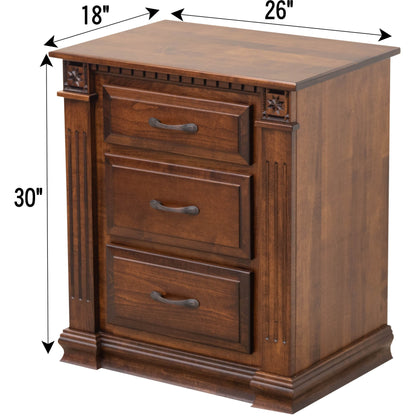 Heirloom 3-Drawer Nightstand