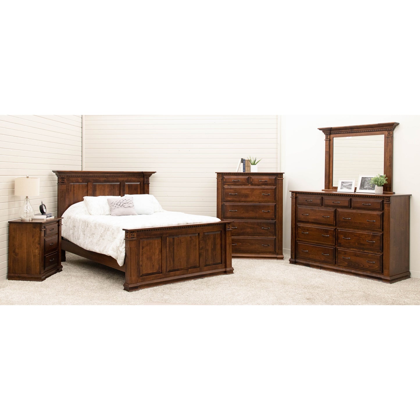 Heirloom Wood Panel Bed