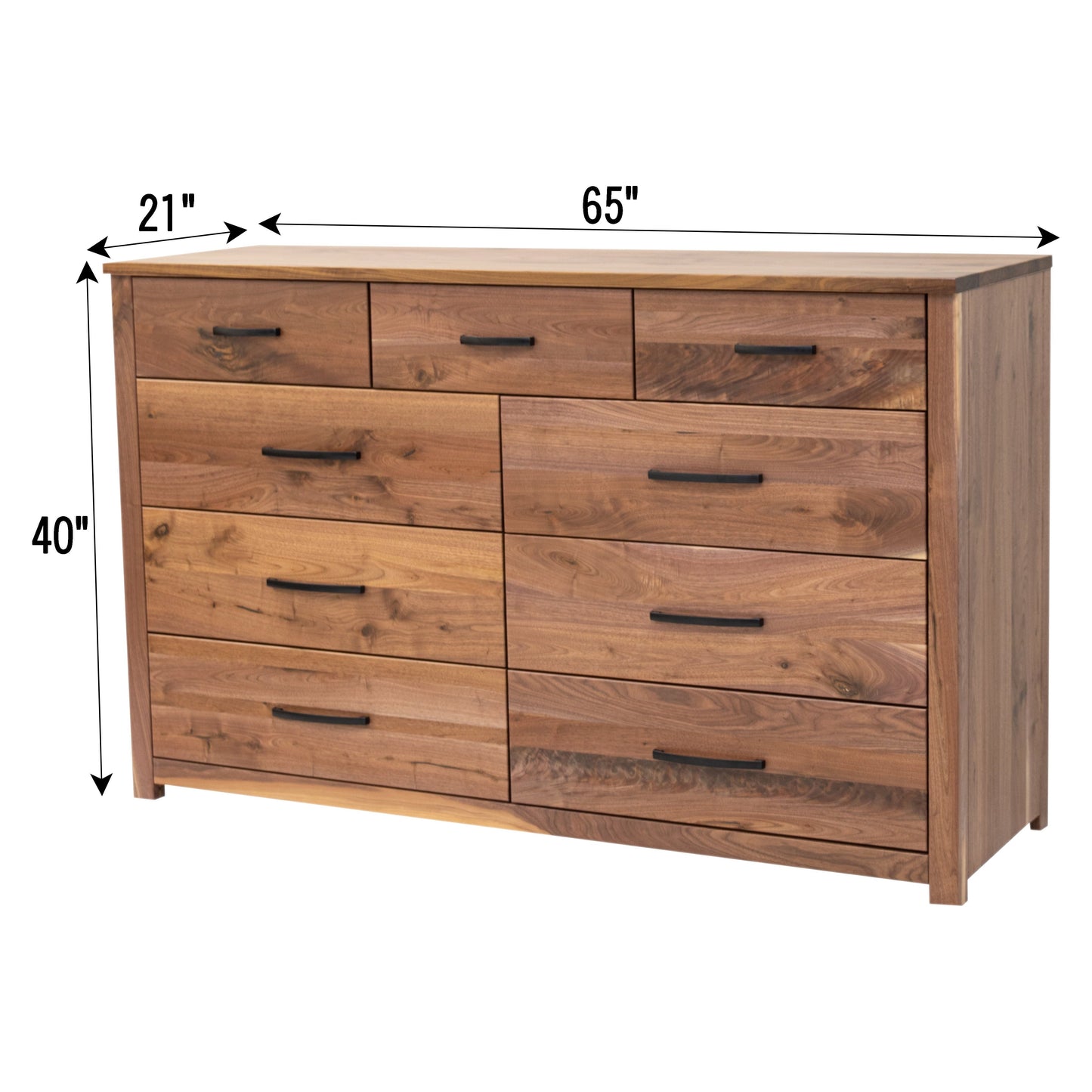 Hudson 9-Drawer Tall Dresser