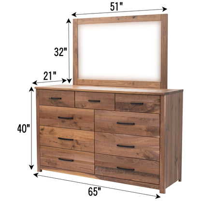 Hudson 9-Drawer Tall Dresser