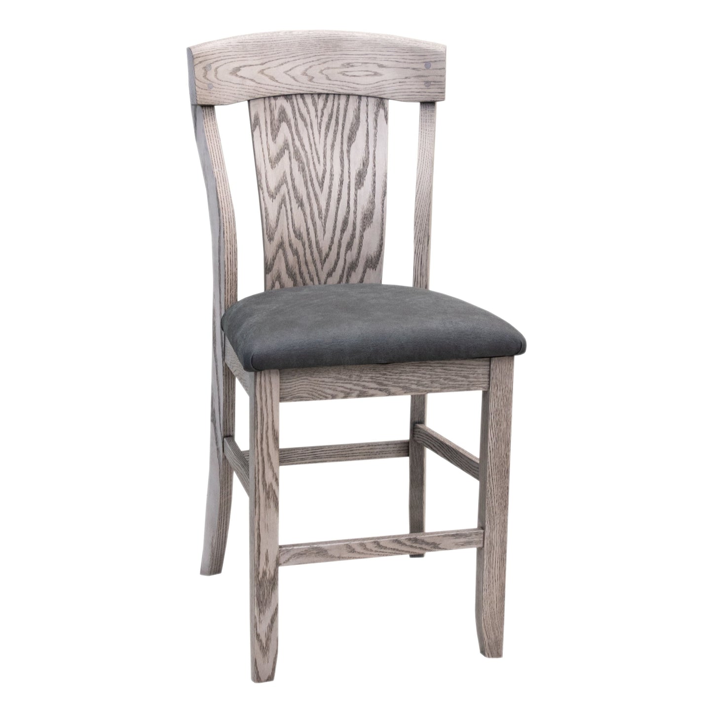 Kowan 24" Stationary Bar Chair with Fabric Seat