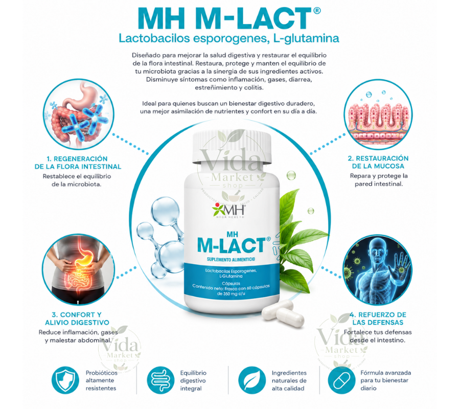 MH M-LACT® | Lactobacilos esporogenes, L-glutamina