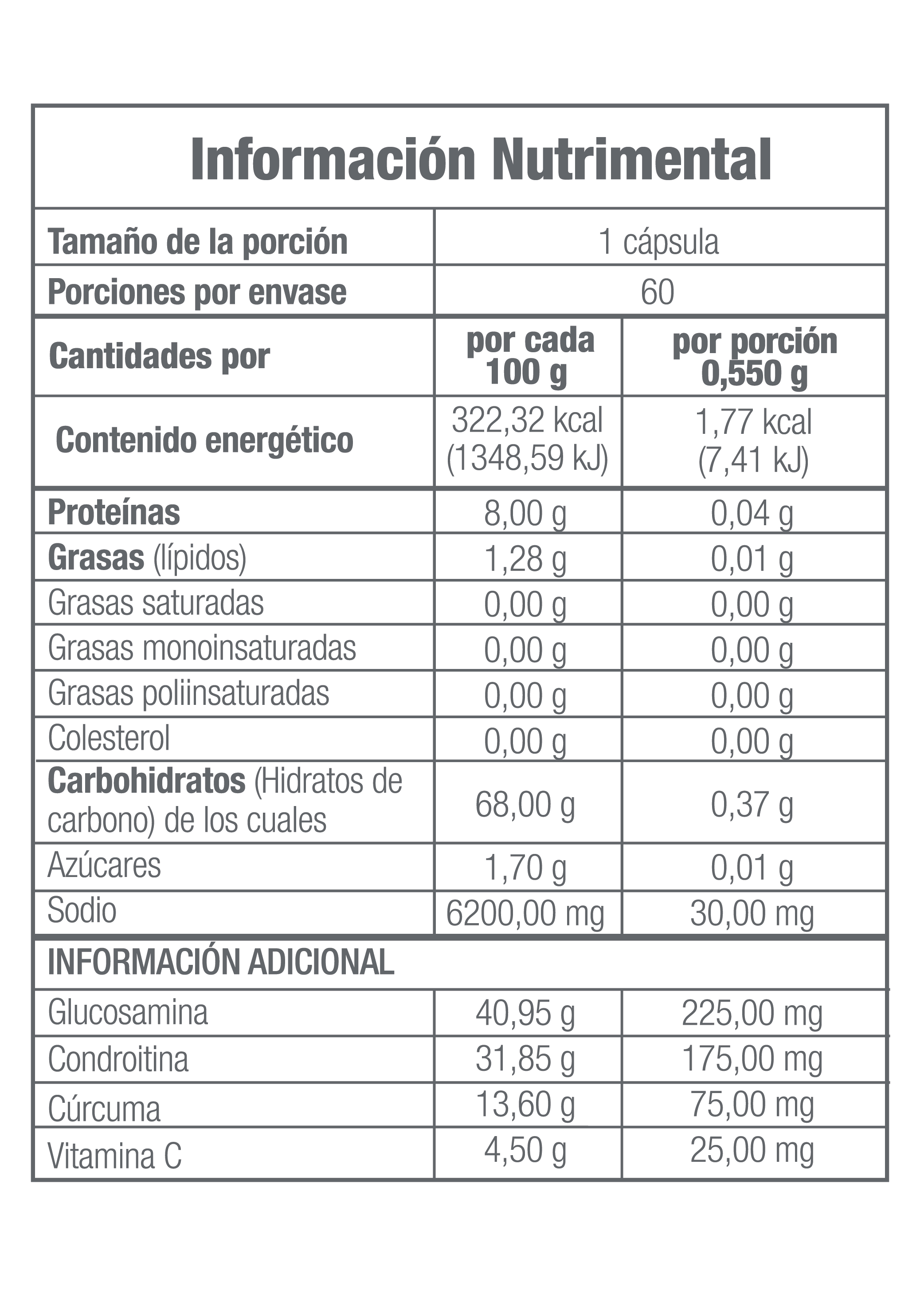 MH FLX® | Glucosamina, Condroitina, Cúrcuma y Vitamina C