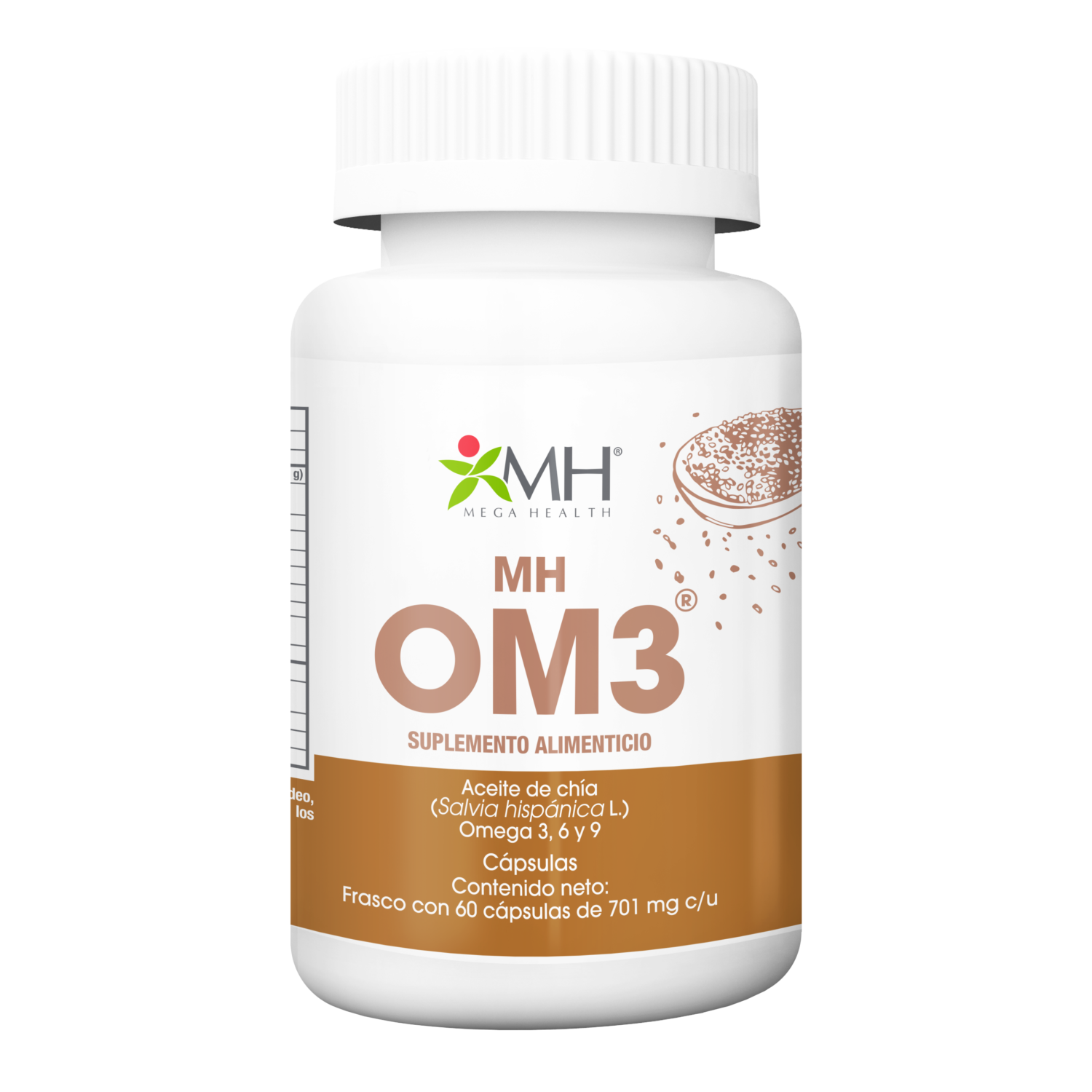 MH OM3® | Aceite de chía (Salvia hispánica&nbsp;L.), omega 3, 6 y 9