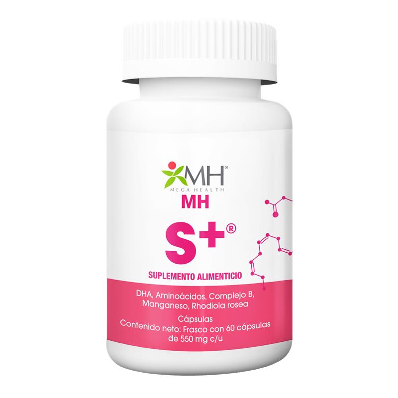 MH S+® | DHA, lecitina de soya, L-glutamina, L-arginina, vitamina B6 y manganeso
