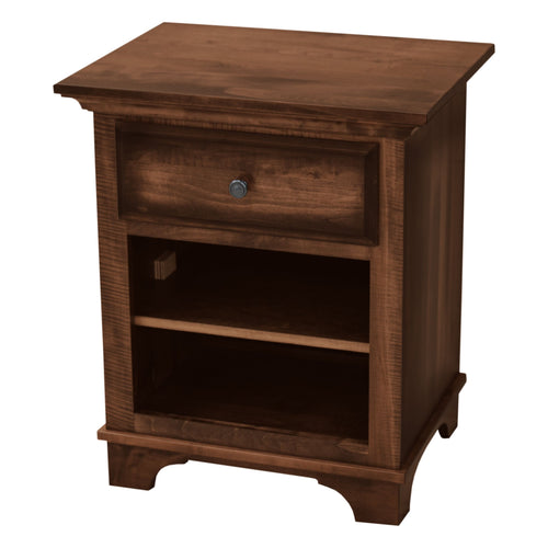 Miranda 1-Drawer, Open Nightstand