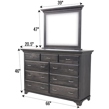 Miranda 9-Drawer Tall Dresser