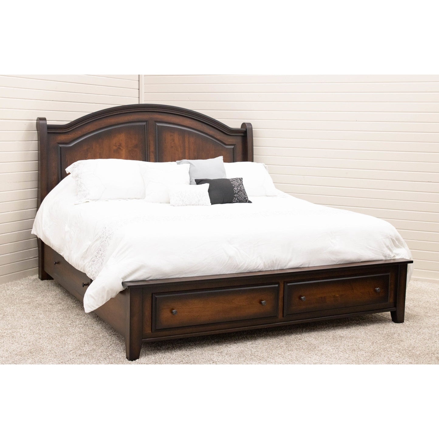 Miranda Sleigh Storage Platform Bed