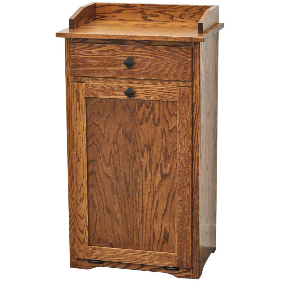 Mission Dry Sink Wood Trash Bin