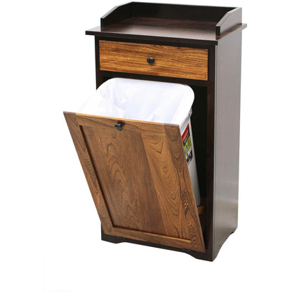 Mission Dry Sink Wood Trash Bin