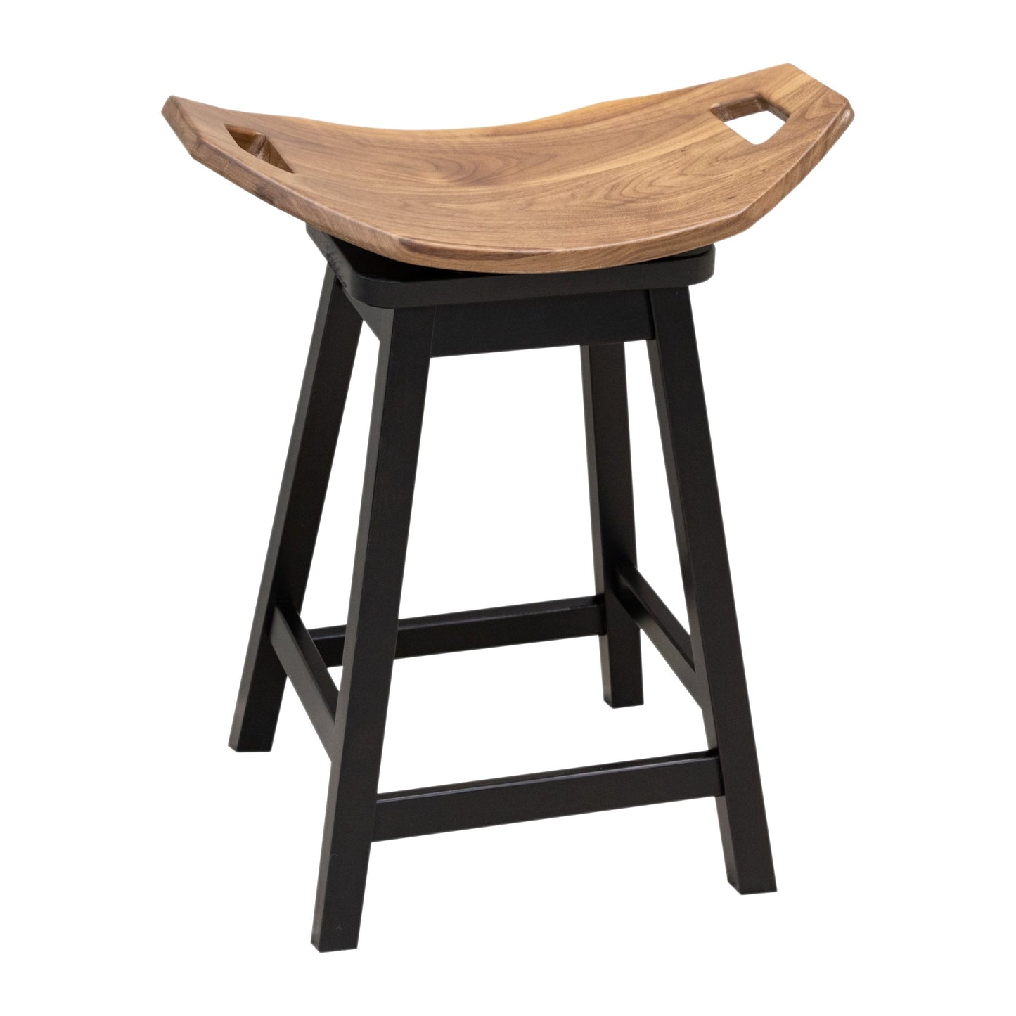 24" Mission Swivel Saddle Bar Stool