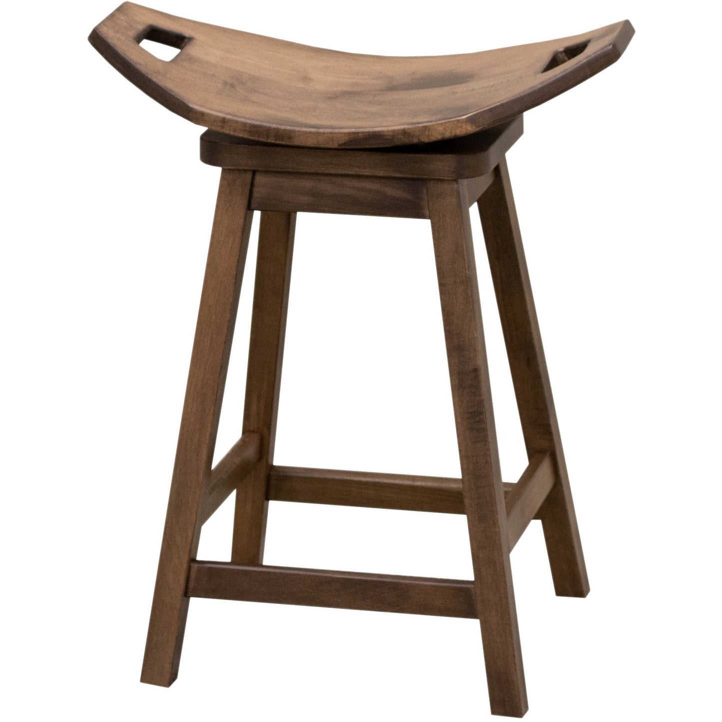 24" Mission Swivel Saddle Bar Stool