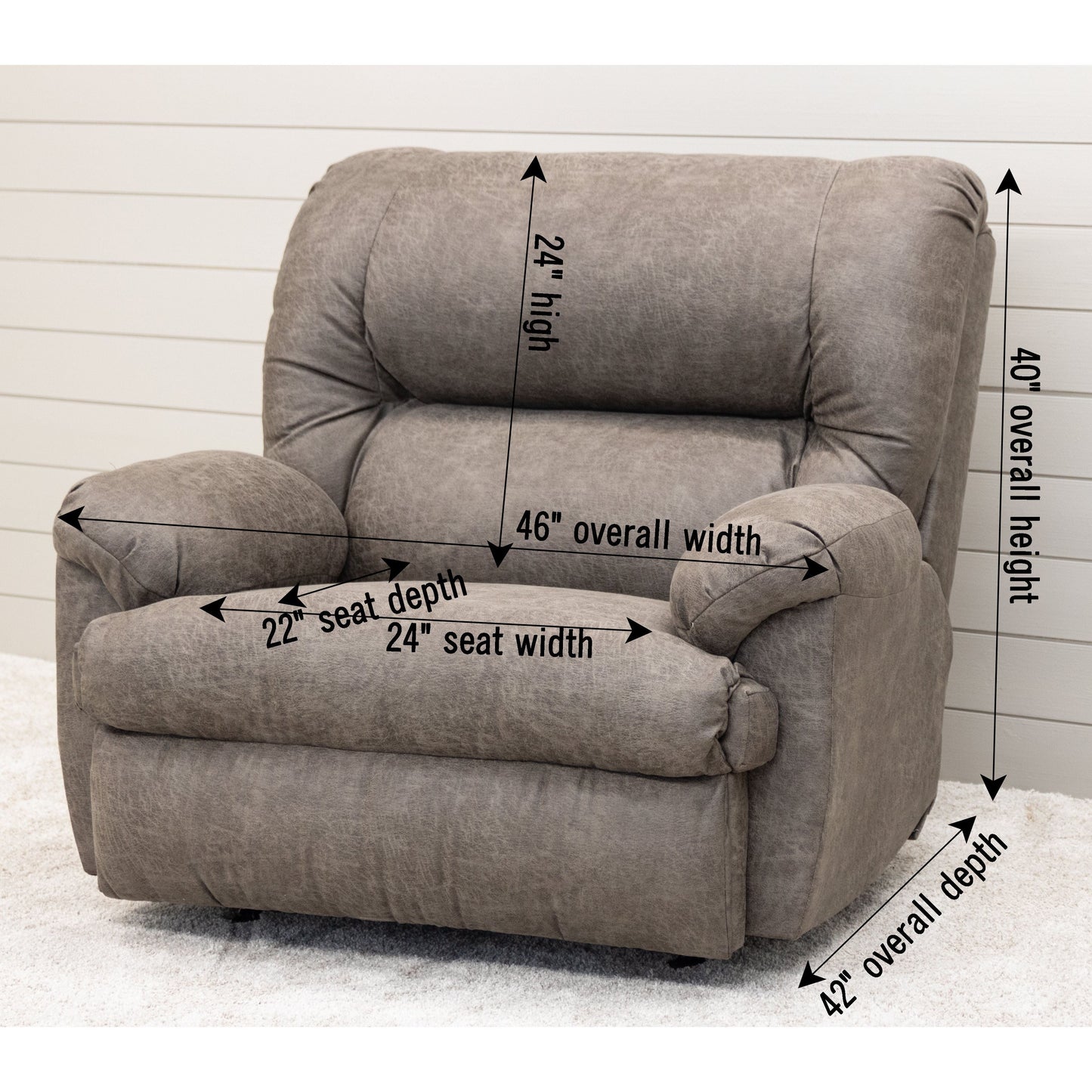 Montana Wide Recliner - SHOWROOM MODEL